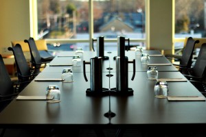 Meeting room setup at the Gastonia Conference Center