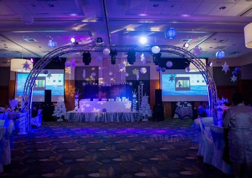 Wedding reception event with guests at the Gastonia Conference Center